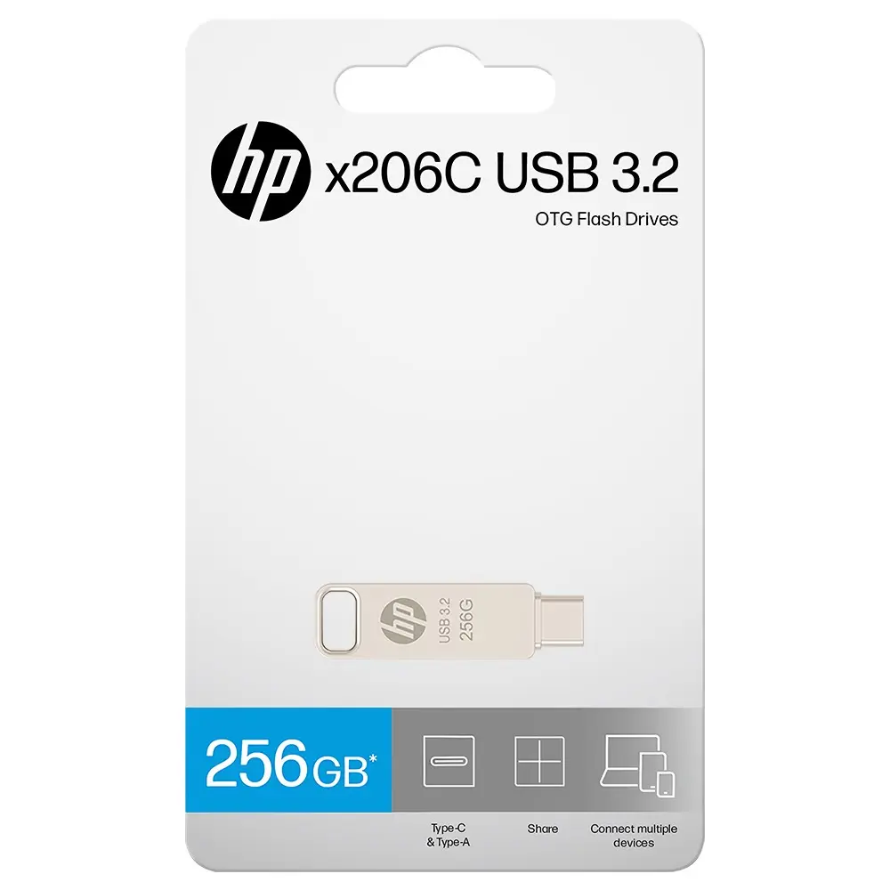 Hp Usb Flash Drive X206C 3.2 - Otg - Type-C